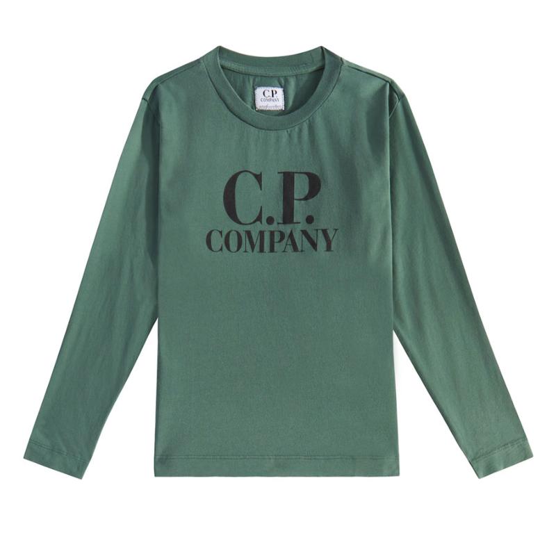 CP COMPANY UNDERSIXTEEN - Tee shirt manches longues vert