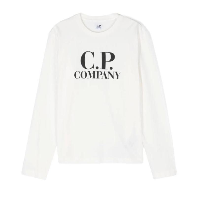 CP COMPANY UNDERSIXTEEN - Tee shirt manches longues blanc 