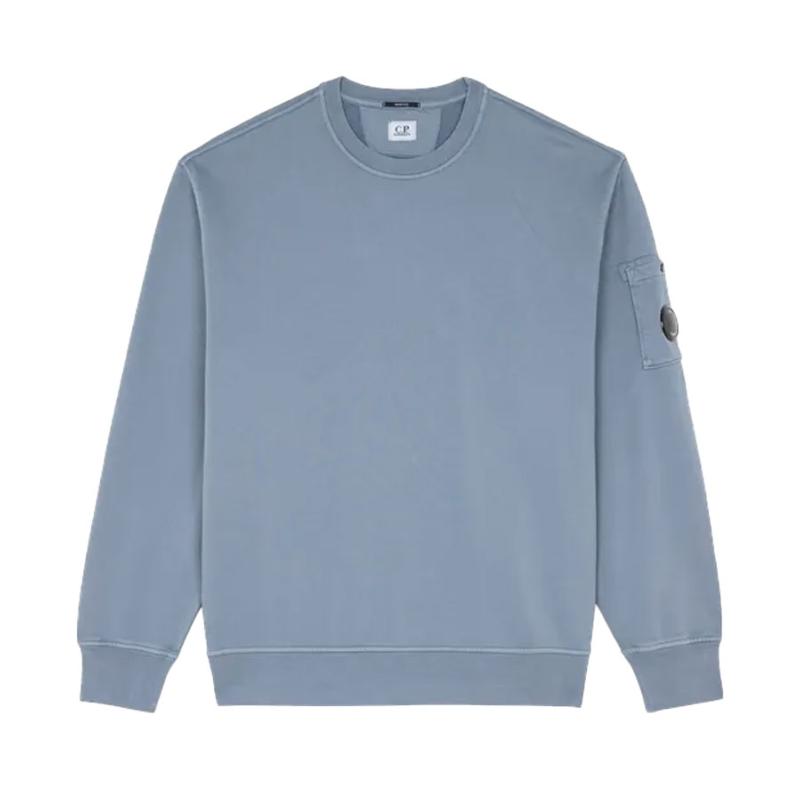 CP COMPANY UNDRSIXTEEN - Sweat logo lunettes bleu ciel