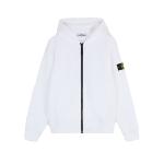 STONE ISLAND JUNIOR - Cardigan zippé blanc 