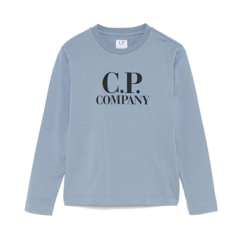 CP COMPANY UNDERSIXTEEN - Tee shirt manches longues bleu