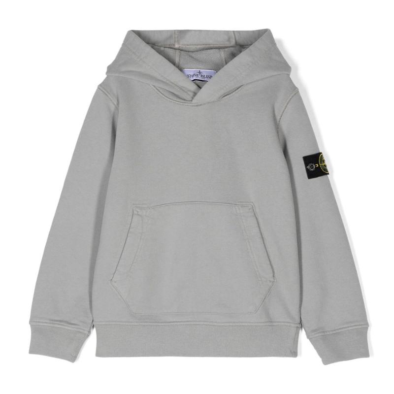 STONE ISLAND - Hoodie gris