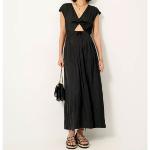 SESSUN - Robe longue Vittoria noire