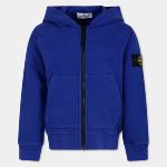 STONE ISLAND JUNIOR - Cardigan zippé bleu royal